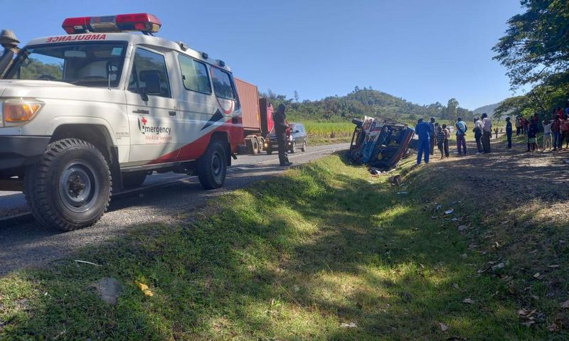 Red Cross Society at Muhoroni-Kericho Road where an accident happened