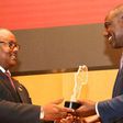 President William Ruto receiving the ALMA Joyce Kafanabo Award, honouring Scorecard Excellence and Innovation in the fight against Malaria, on behalf of the Republic of Kenya in Addis Ababa, Ethiopia on February 18, 2023 (Courtesy: PPS)
