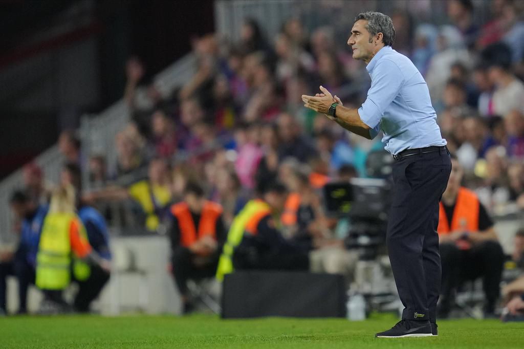 Athletic Club head coach Ernesto Valverde on October 23, 2022.