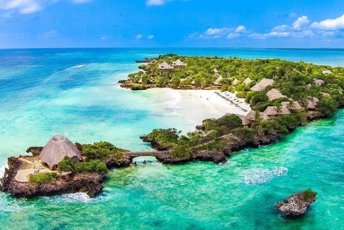 An aerial view of Chale Island