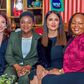From left: Jessica Posner Odede, Minister of Health Susan Nakhumicha Wafula, Salma Hayek and Anne Waiguru.