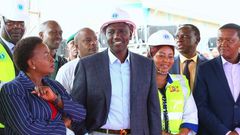 President William Ruto during the commissioning of the Sh27 Billion Mavoko Water Supply Project in Machakos County on April 14, 2023