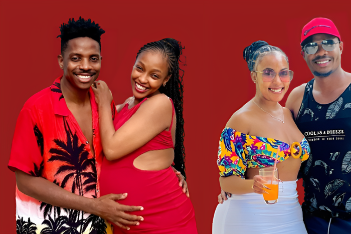 From left: Eric Omondi & Lynne, Kennedy Rapudo & Amber Ray