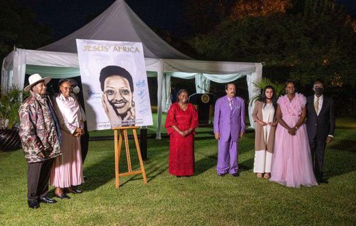 Pastor Dorcas Rigathi with other dignitaries at State House in Uganda