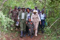 President William Ruto and First Lady Rachael Ruto leading the national tree planting day in Murang'a County on May 10, 2024