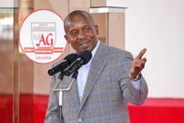 Interior CS Kithure Kindiki speaking during a church service in Kirinyaga County on Sunday, June 4