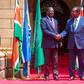 Prime CS Musalia Mudavadi with former PM Raila Odinga during a joint press conference on June 5, 2024