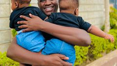 Content creator Nicholas Kioko and his family