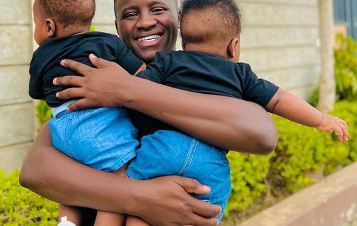Content creator Nicholas Kioko and his family