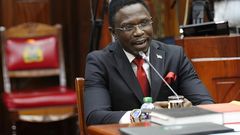 Sports CS Ababu Namwamba during his vetting in the National Assembly on October 21, 2022