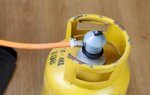A photo of a gas cylinder