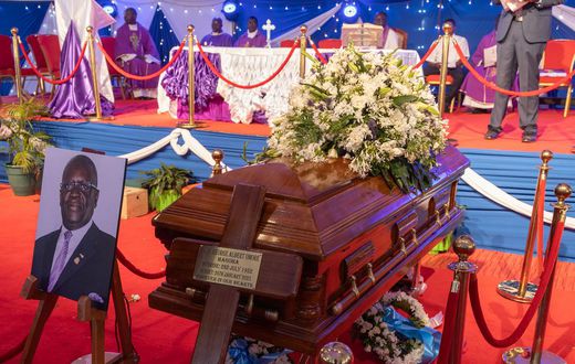 Magoha's casket