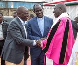 H.E President William Ruto and DP Rigathi Gachagua joined and hundreds of faithful for an interdenominational church service at Makutano in West Pokot County on April 30,2023