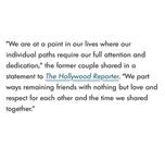 Their Joint statement [Hollywood reporter]