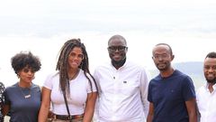 Johnson Sakaja hangs out with American singer and chef Kelis