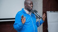 Deputy President Rigathi Gachagua meeting MCAs, senators, investigative agencies, prosecutors, legal drafters, NACADA, KEBS, and Anti-Counterfeit Agency in Nakuru county on May 4, 2023