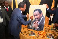 Wiper leader Kalonzo Musyoka during the launch of his book Against All Odds