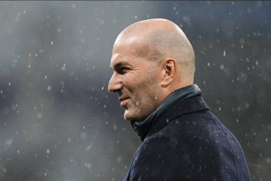 Zinedine Zidane prior the La Liga Santander match between Real Madrid CF and Sevilla FC at Estadio Santiago Bernabeu on October 22, 2022, in Madrid, Spain.