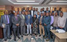 Transport CS Kipchumba Murkomen with stakeholders in the transport sector after a meeting