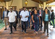 President William Ruto at the 9th National and County Coordinating Summit at Enashipai Hotel, Naivasha, Nakuru County on February 11, 2023.