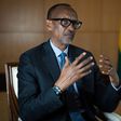 TOPSHOT - Rwanda's President Paul Kagame speaks during an interview with international media at the presidency office in Kigali, on May 28, 2021. (Photo by Simon Wohlfahrt / AFP) (Photo by SIMON WOHLFAHRT/AFP via Getty Images)