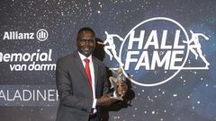 Paul Tergat poses for the photographer during the gala evening of the 2022 edition of the Memorial Van Damme athletics meeting on August 31, 2022.