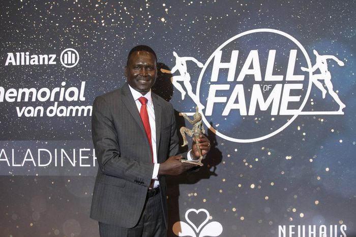 Paul Tergat poses for the photographer during the gala evening of the 2022 edition of the Memorial Van Damme athletics meeting on August 31, 2022.