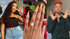 Model Lynne and her fiance Eric Omondi