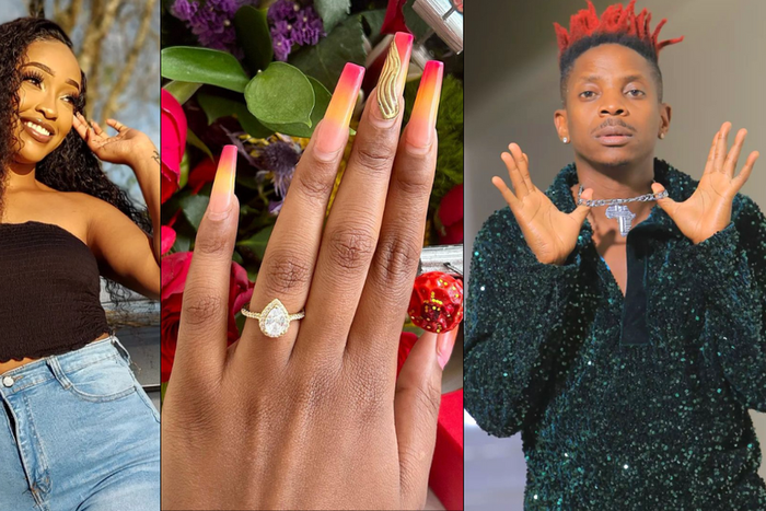 Model Lynne and her fiance Eric Omondi