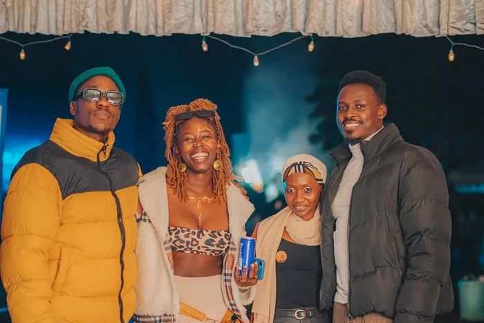 Musician Okello Max and fans during the 2023 first Edition of the Folk Fusion festival