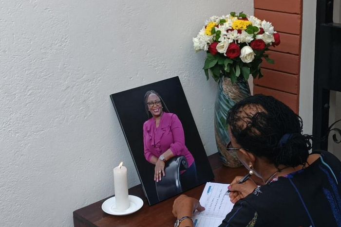 Chief Justice Martha Koome at Monica Kivuti's home