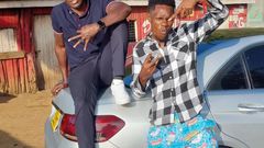 Comedians Oga Obinna and 2mbili