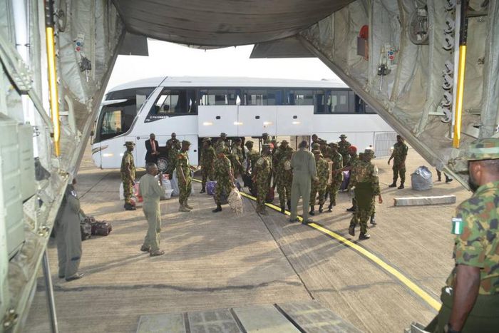 Nigerian Air Force Airlifts Nigerian Army, Navy Troops In Support Of ECOWAS Mission In Gambia [The Bridge]