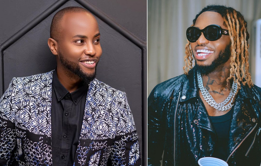 From left: Nick Mutuma & Diamond Platnumz