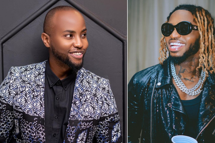 From left: Nick Mutuma & Diamond Platnumz