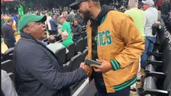 President Uhuru Kenyatta was seen at a Boston Celtics game,