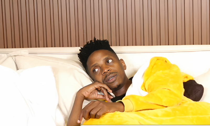 Comedian Eric Omondi during a livestream on his social media channels on August 25, 2023