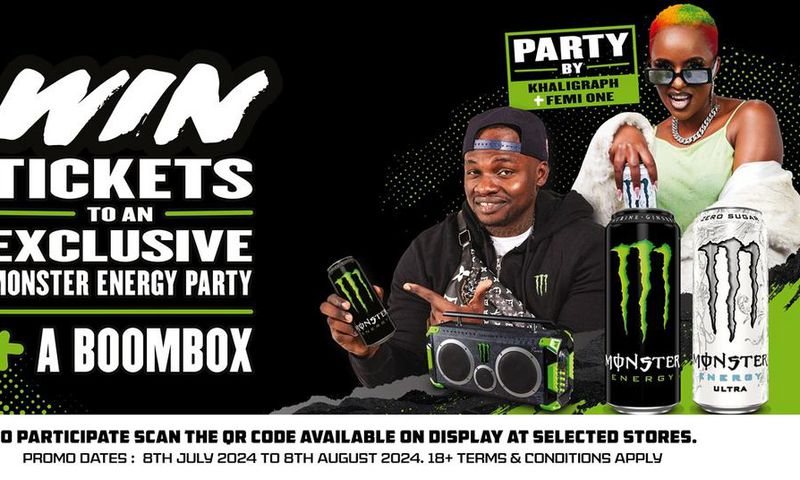 Monster Energy announced fan exclusive Khaligraph Jones & Femi One party