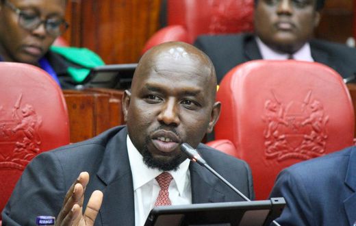 Roads CS Kipchumba Murkomen meeting the National Assembly Departmental Committee on Finance and National Planning