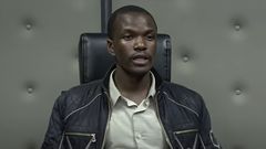 Jairus Onkudi at the DCI after he was cleared by the DCI