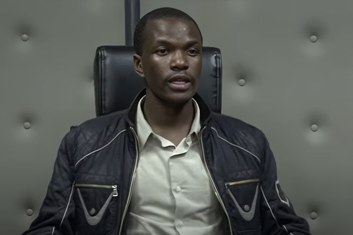 Jairus Onkudi at the DCI after he was cleared by the DCI