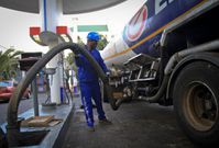 An oil station being filled