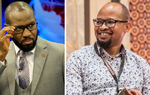 A collage of James Smart and Oliver Mathenge
