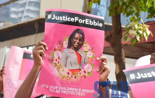 Kenyans from various walks of life protested the murder of Ebbie Noelle Samuels in April 2022