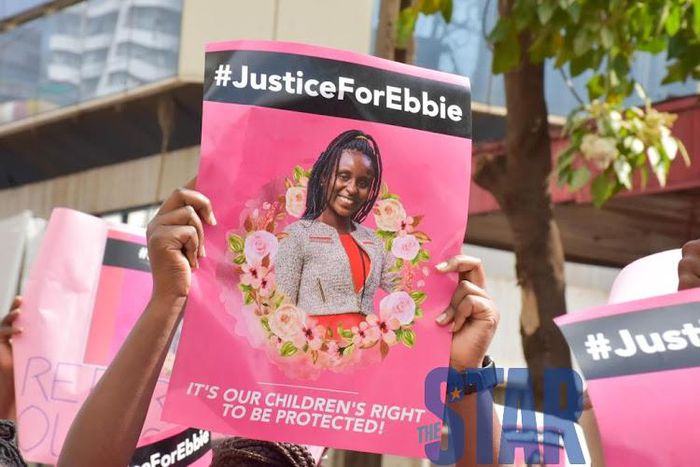 Kenyans from various walks of life protested the murder of Ebbie Noelle Samuels in April 2022