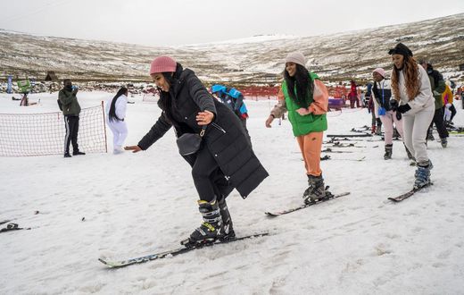 Snow in Lesotho [Bloomberg]