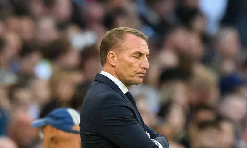 Leicester City Manager Brendan Rodgers during the match against Tottenham on September 17, 2022.