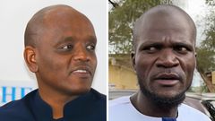 A collage of Dennis Itumbi and Nuru Okang'a