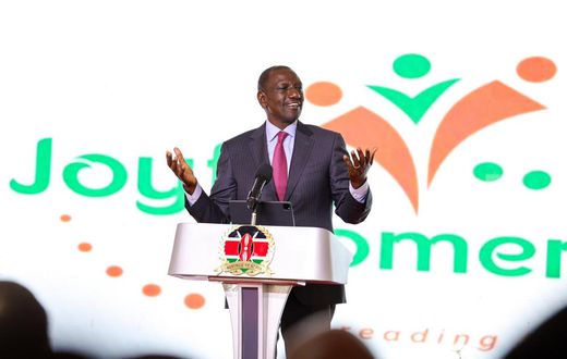 President William Ruto during the 14th Anniversary of the Joyful Women Organisation, Kasarani, Nairobi County