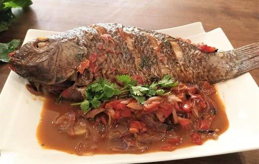 Recipe with a Pulselive Twist: Fried Whole Tilapia with dhania and chilies